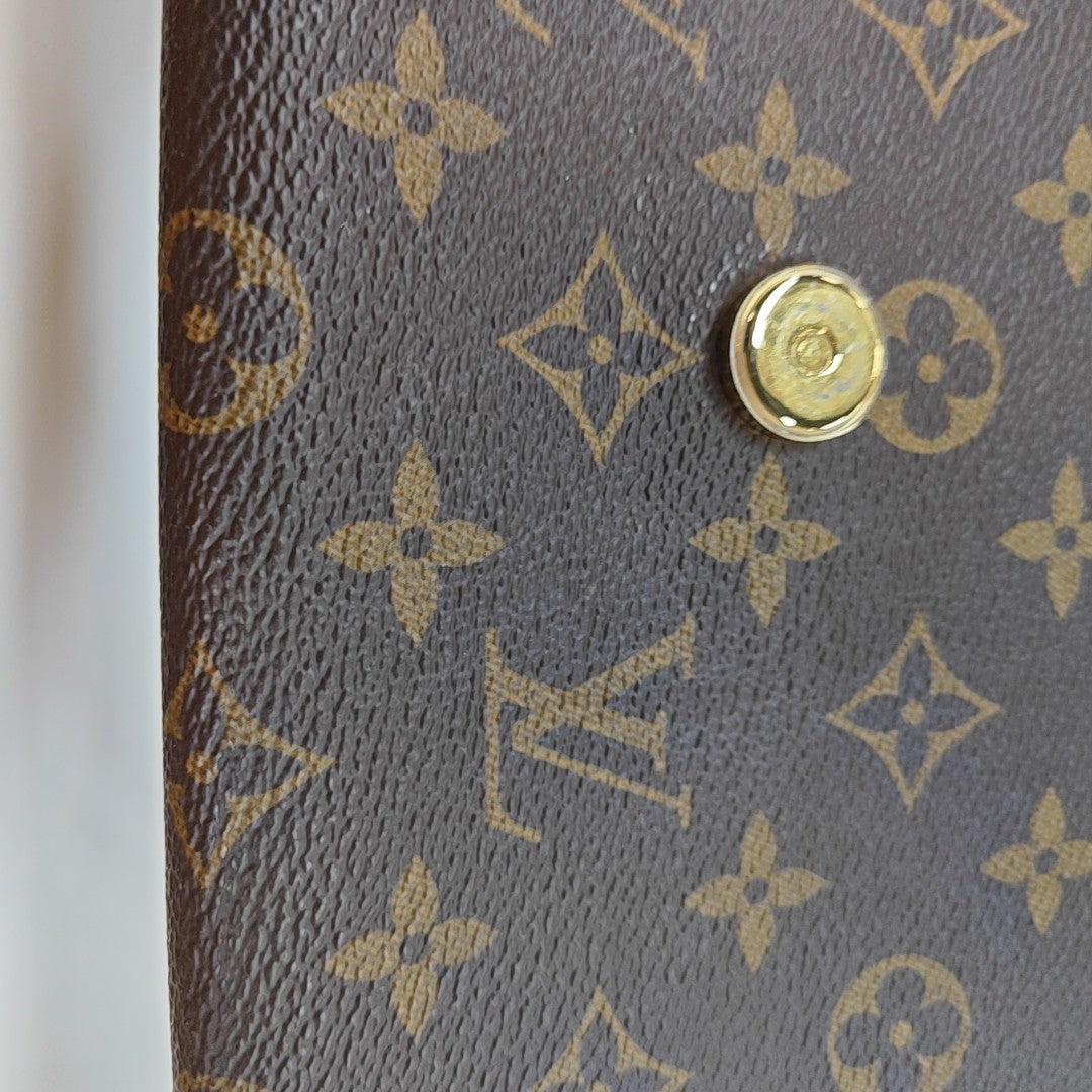 LOCKY BB Monogram Coated Canvas Brown