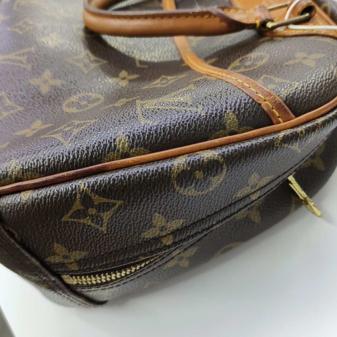 DEAUVILLE Monogram Coated Canvas Brown