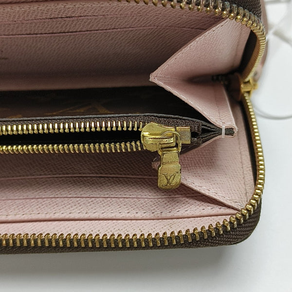 CLÉMENCE Monogram Coated Canvas Brown Wallet