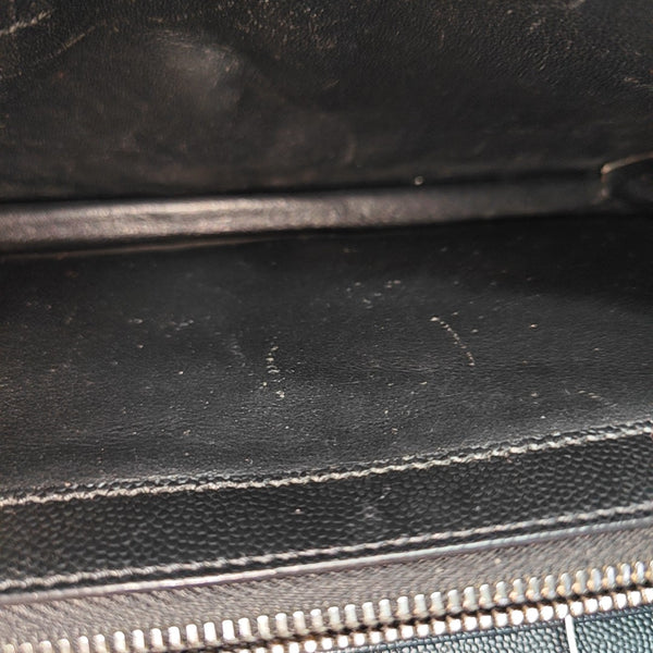 MONOGRAM Medium Chevron Calfskin Black
