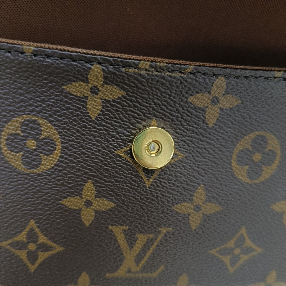 IVY Monogram Coated Canvas Brown