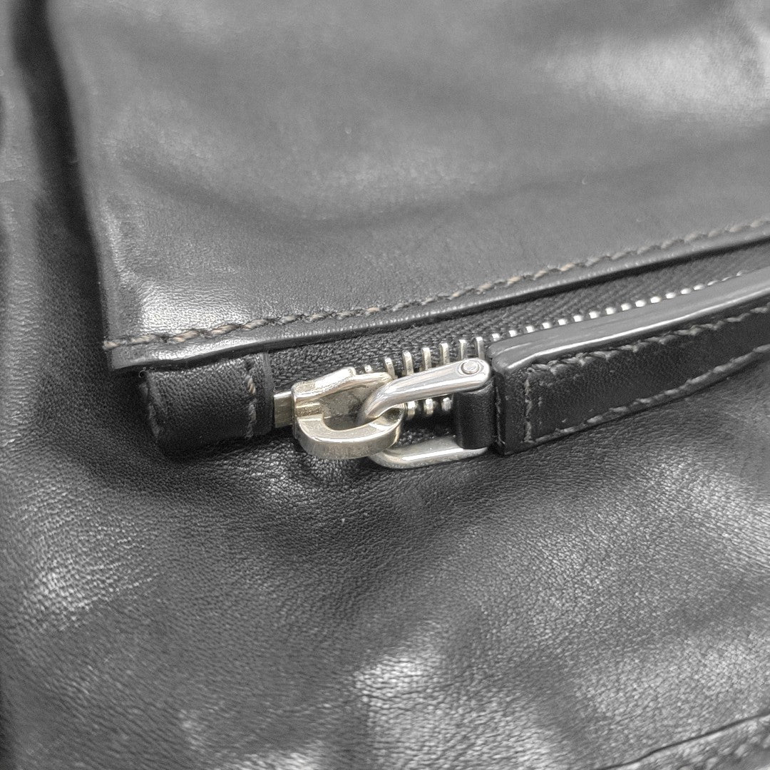 Calfskin Shoulder Bag Black