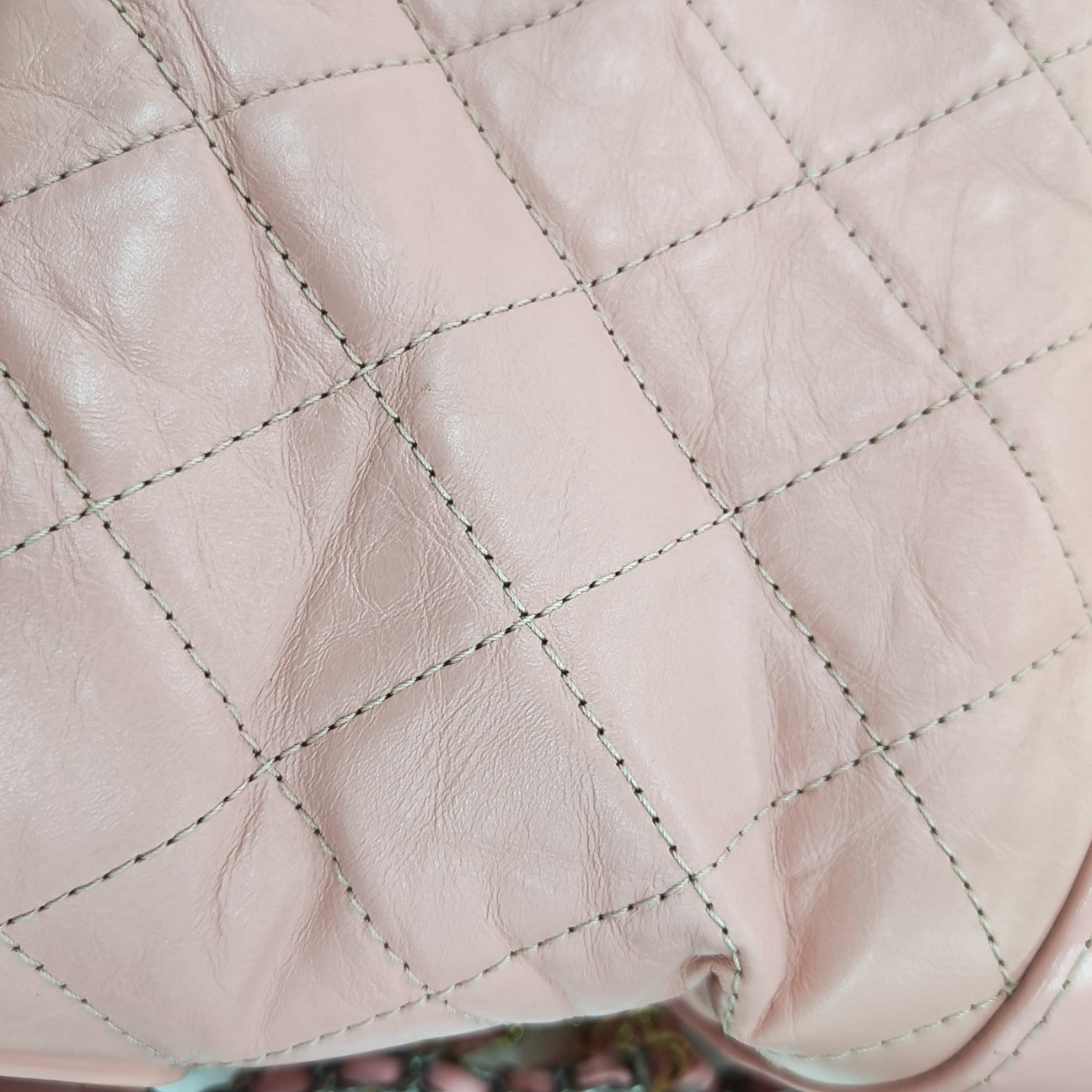 GABRIELLE Medium Quilted Calfskin Pink