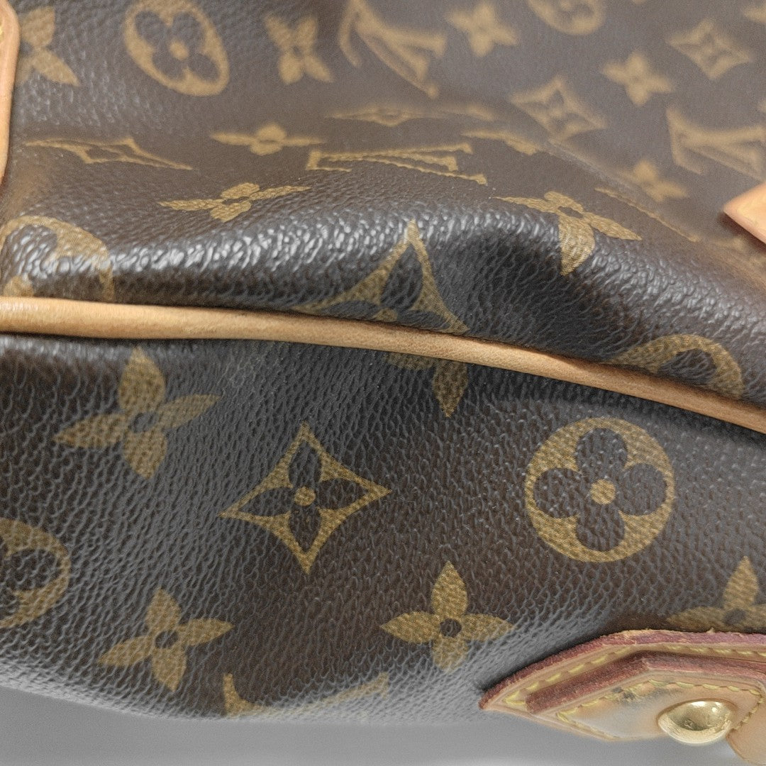 RETIRO NM Monogram Coated Canvas Brown