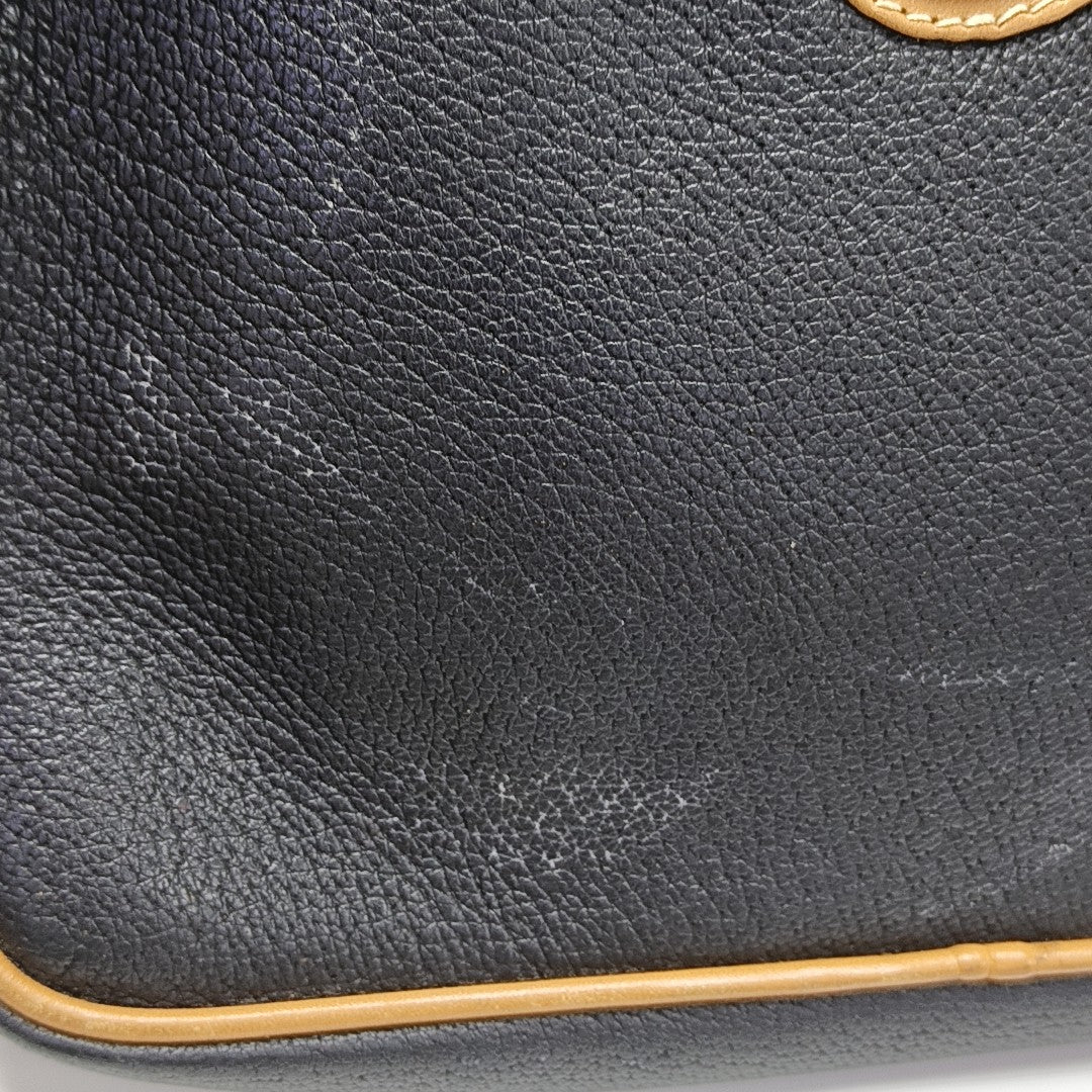 Quilted Calfskin Top Handle Bag Black
