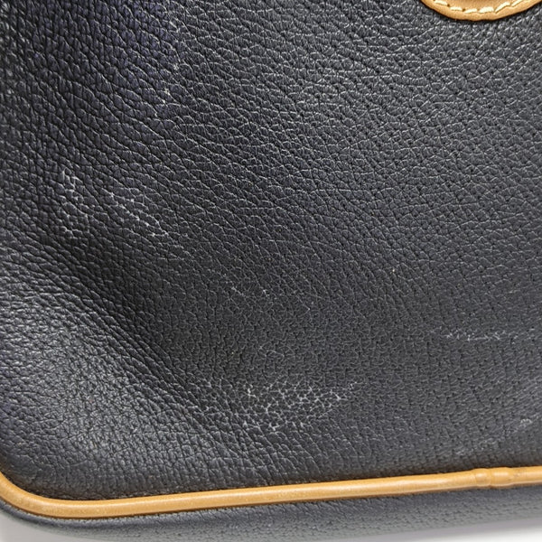 Quilted Calfskin Top Handle Bag Black