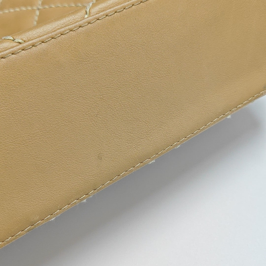 SURPIQUE Quilted Calfskin Beige