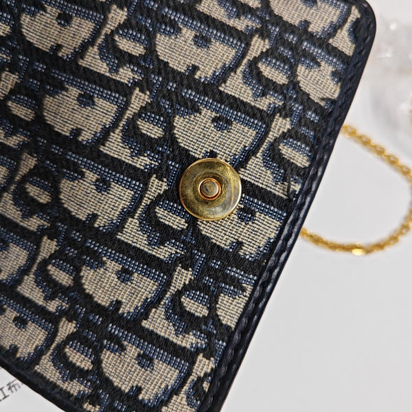 30 Montaigne Oblique Canvas Blue
