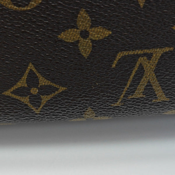 NEVERFULL MM Monogram Coated Canvas Brown