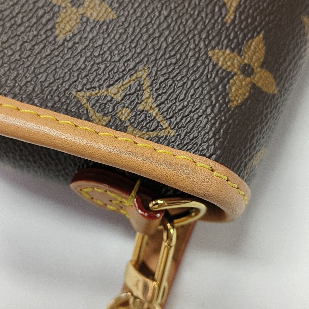 DIANE Nano Monogram Coated Canvas Brown