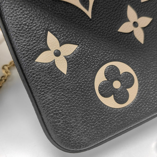 FÉLICIE Monogram Calfskin Black