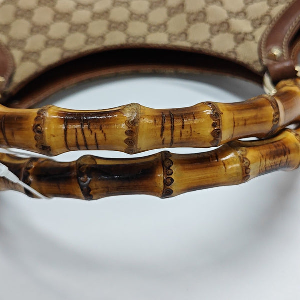 Monogram Canvas Top Handle Bag Brown