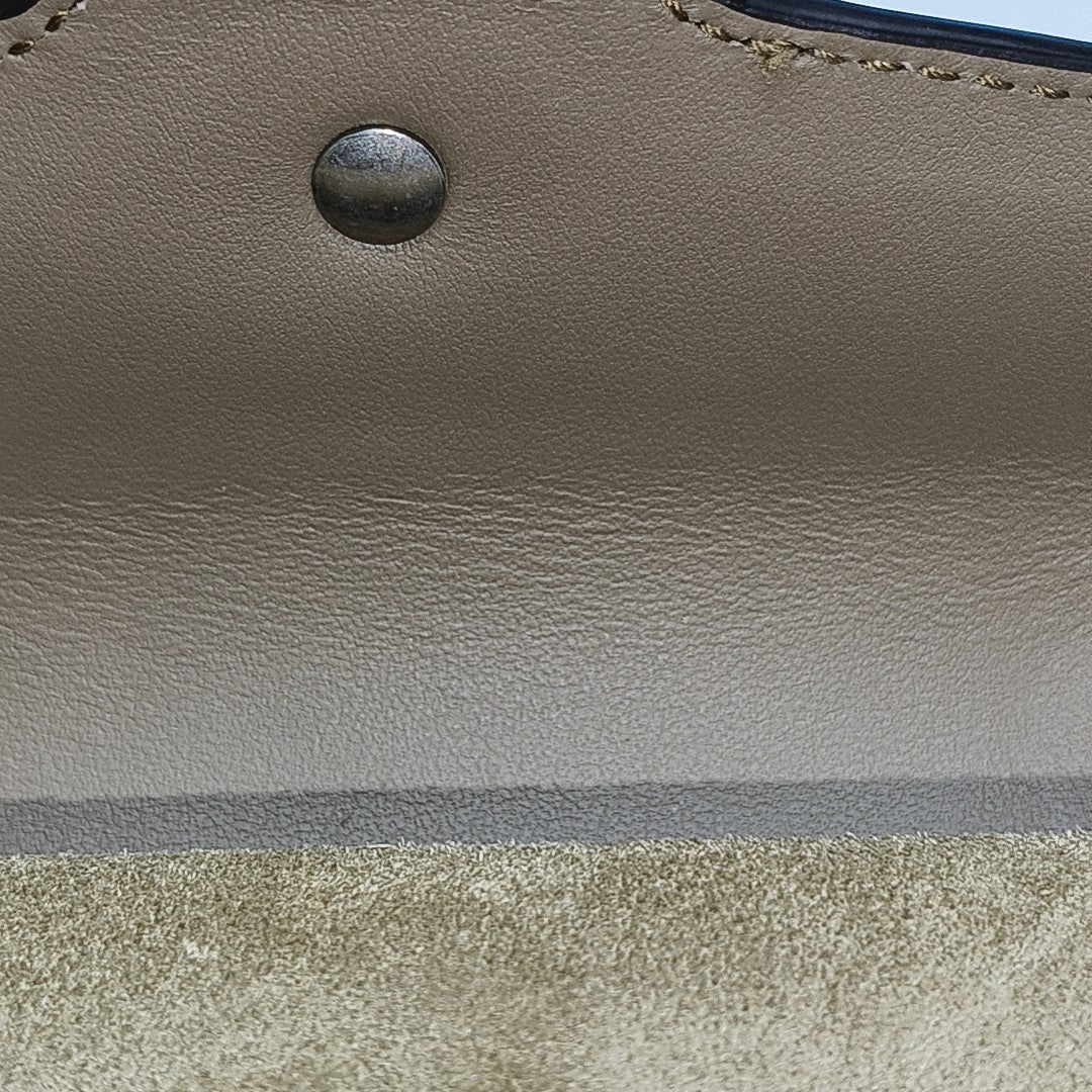 Dionysus Super Mini Monogram Coated Canvas Beige