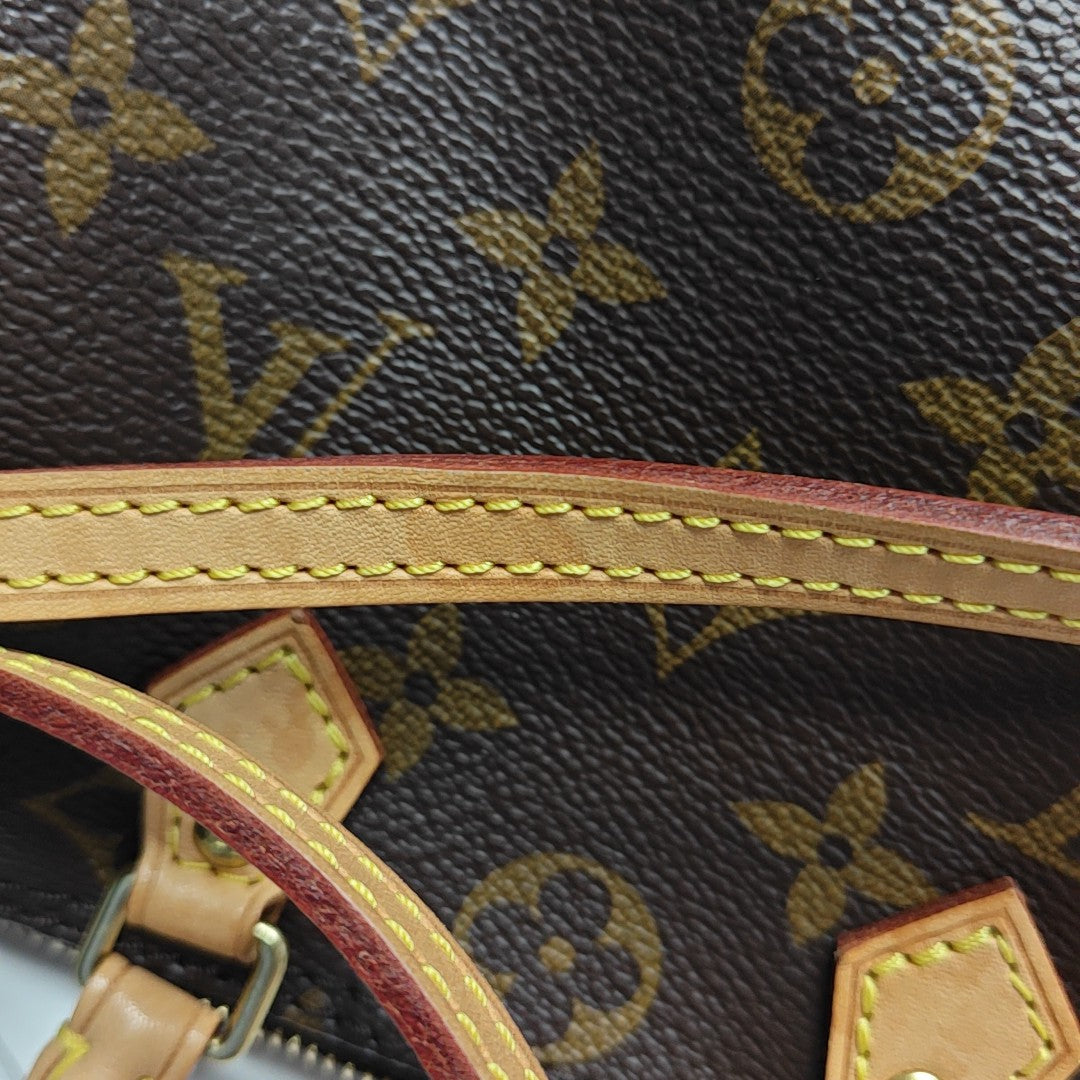 SPEEDY Nano Monogram Coated Canvas Brown