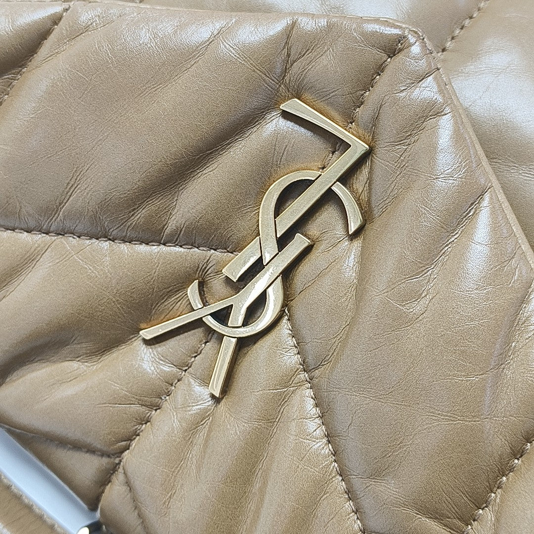 PUFFER TOY Mini Quilted Lambskin Brown