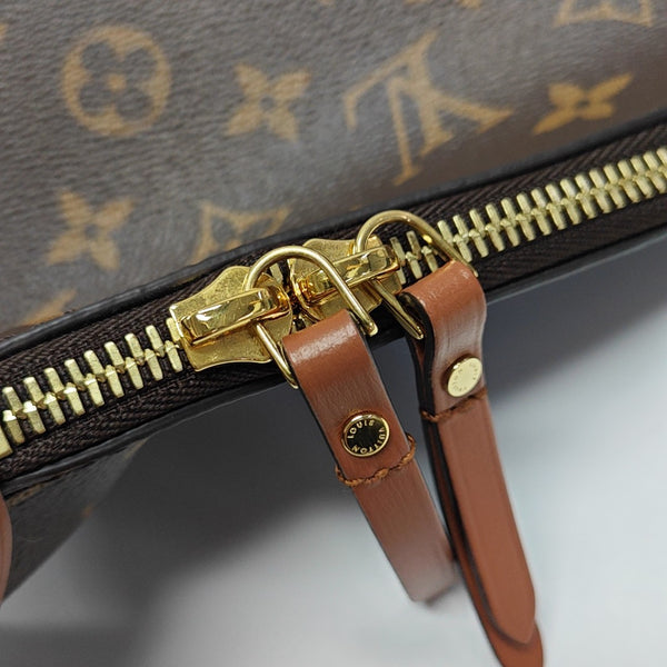 LOOP HOBO Monogram Coated Canvas Brown