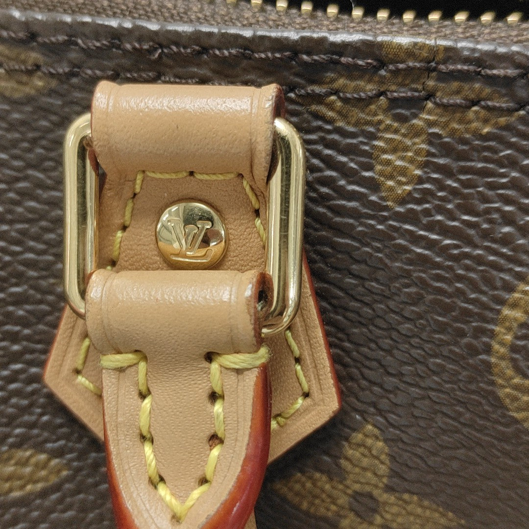 SPEEDY Nano Monogram Coated Canvas Brown