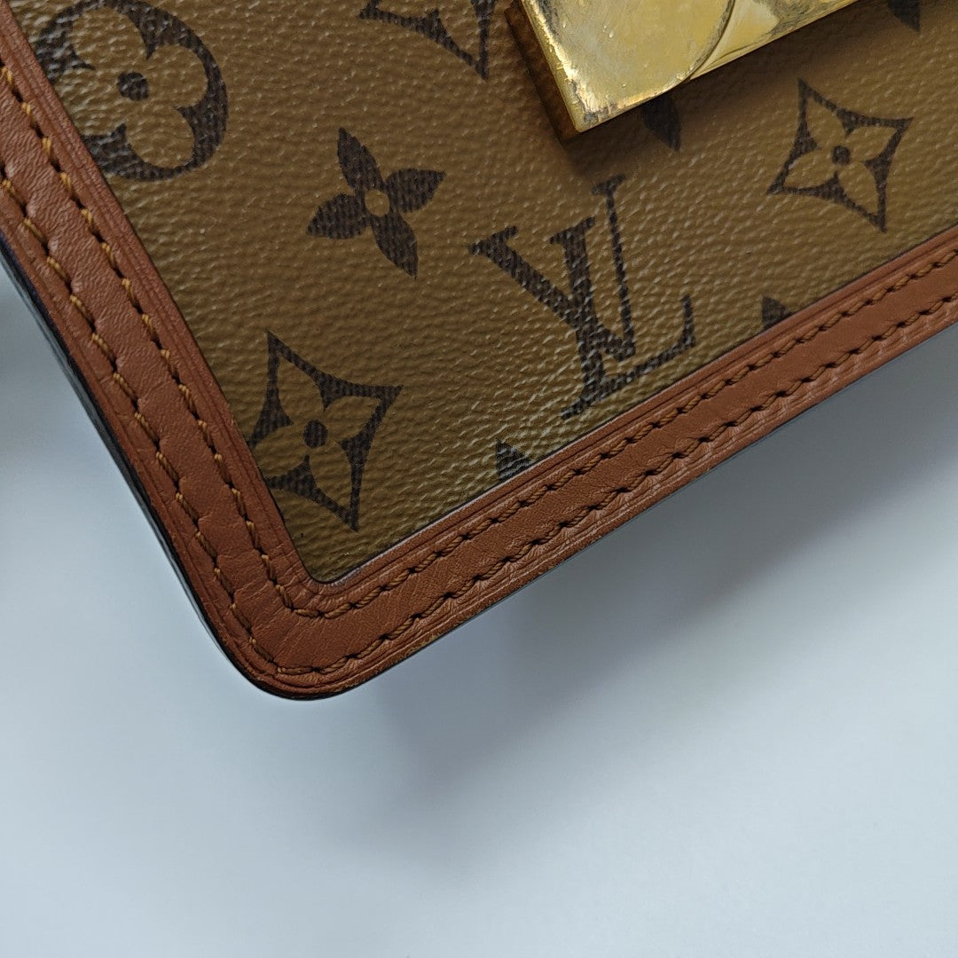 DAUPHINE Mini Coated Canvas Brown