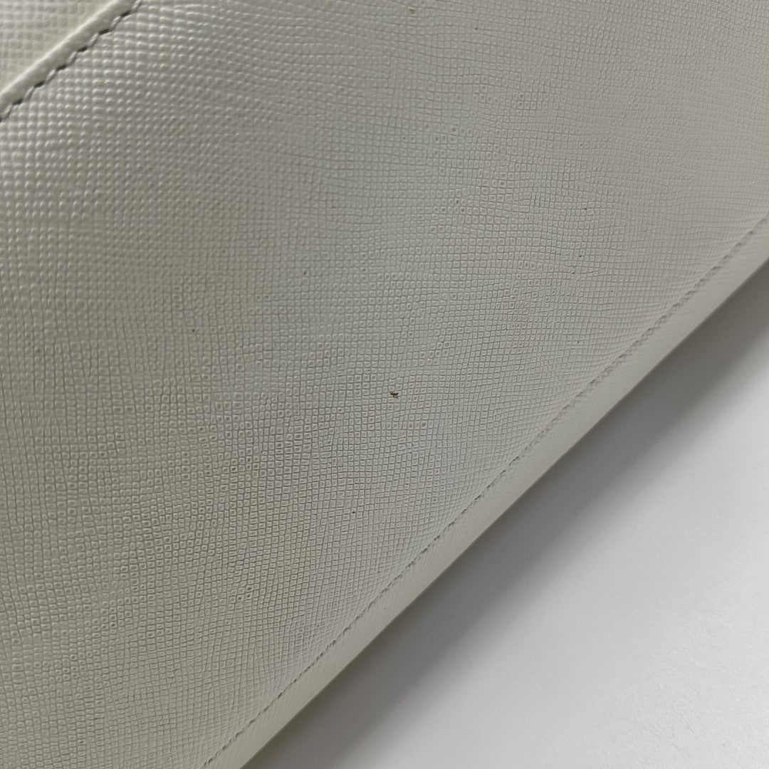 Calfskin Tote Bag Small White
