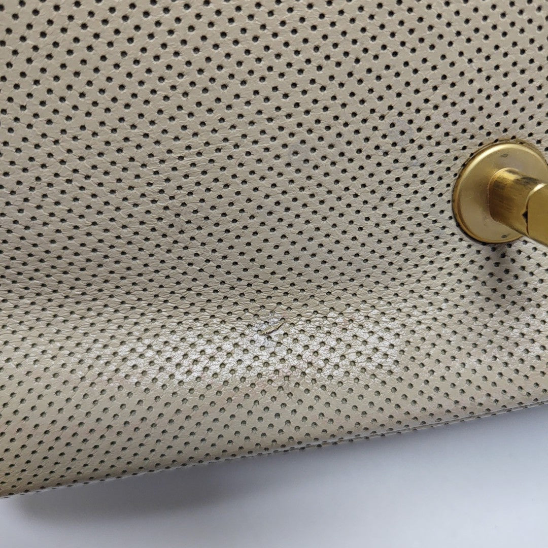 Calfskin Shoulder Bag Medium Beige