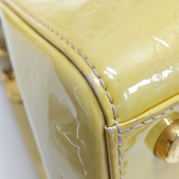 BREA MM Monogram Patent Leather Yellow