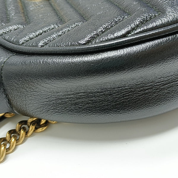 GG Marmont Mini Quilted Calfskin Black