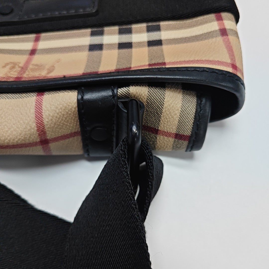 Coated Canvas Shoulder Bag Beige