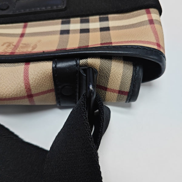 Coated Canvas Shoulder Bag Beige