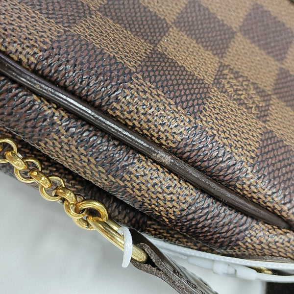 EVA Damier Ebene Coated Canvas Brown