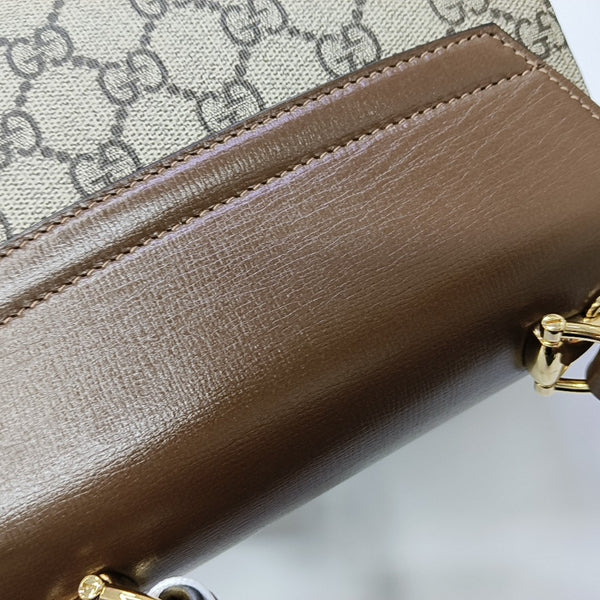 Horsebit 1955 Mini Monogram Coated Canvas Beige
