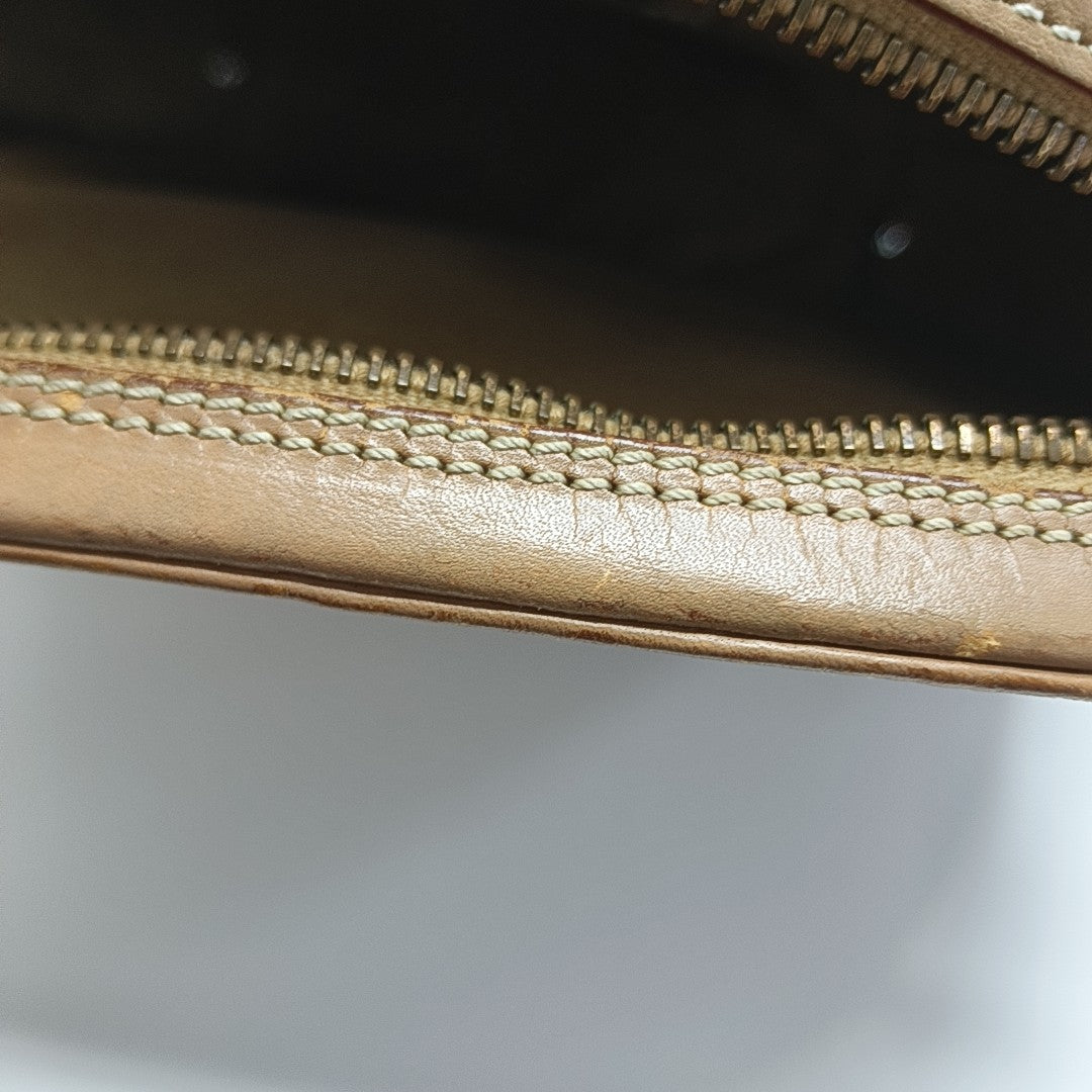 Calfskin Shoulder Bag Brown