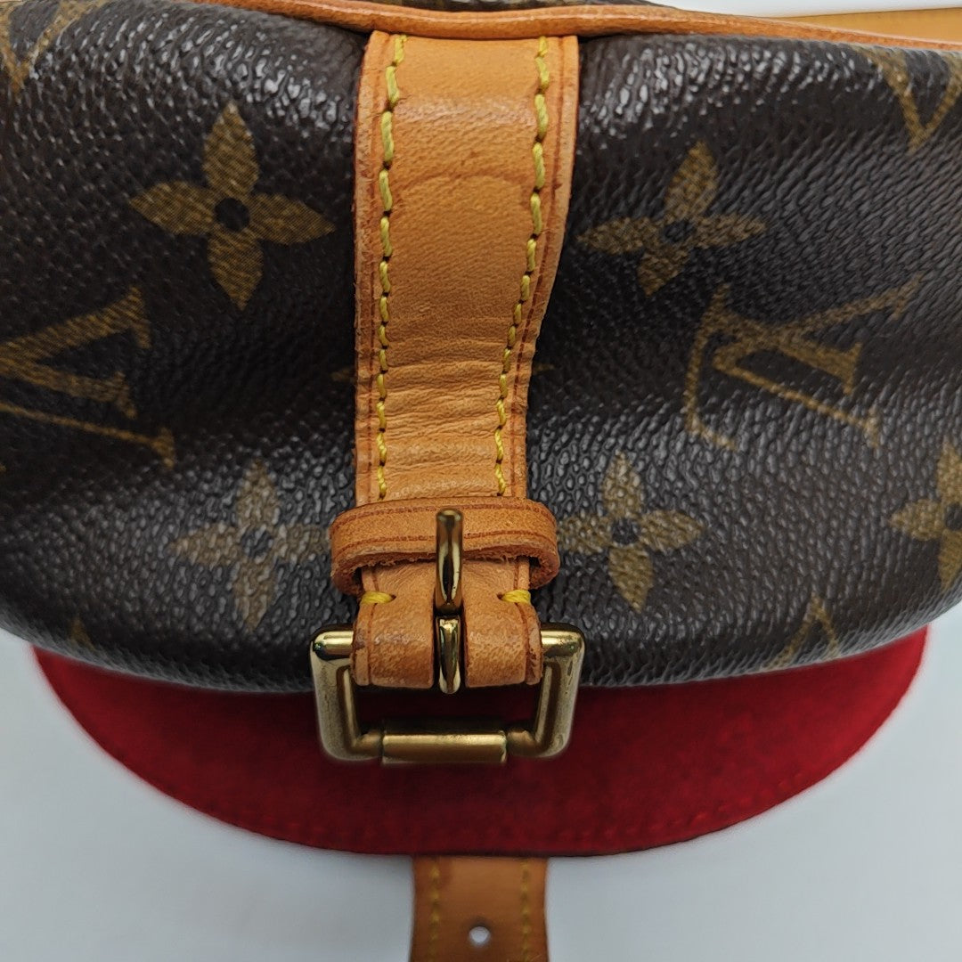 TAMBOURINE Monogram Coated Canvas Brown
