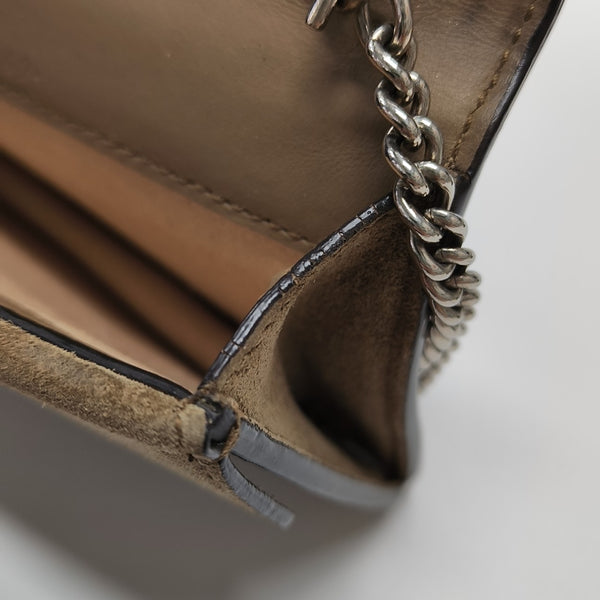 Dionysus Super Mini Monogram Coated Canvas Beige