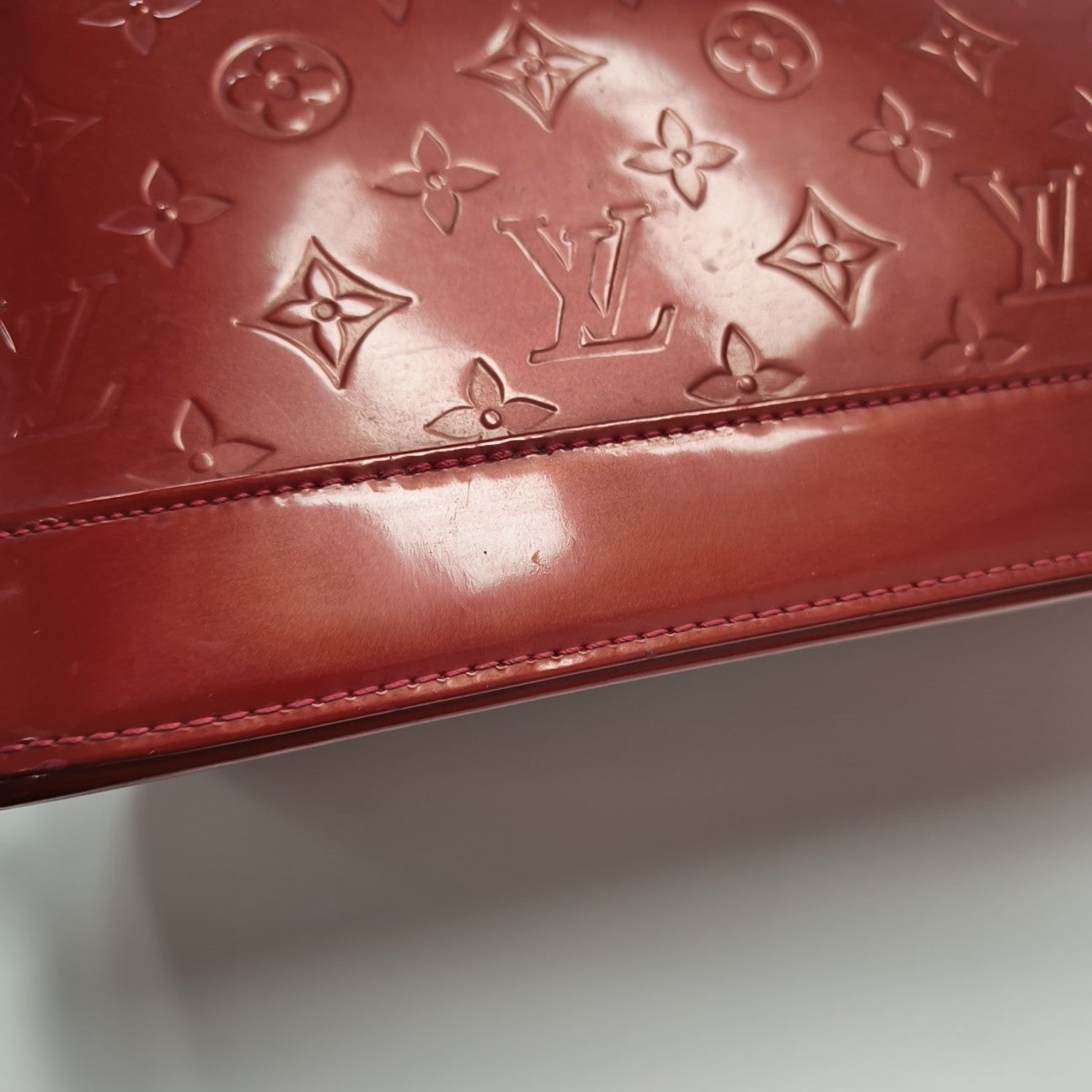 ALMA GM Monogram Calfskin Red