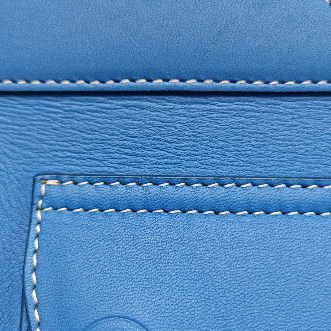 Calfskin Tote Bag Mini Blue