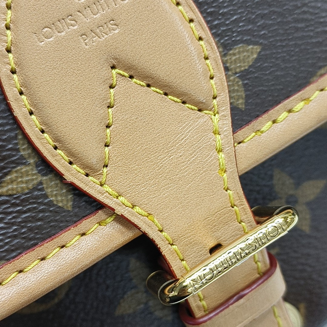 DIANE Monogram Coated Canvas Brown