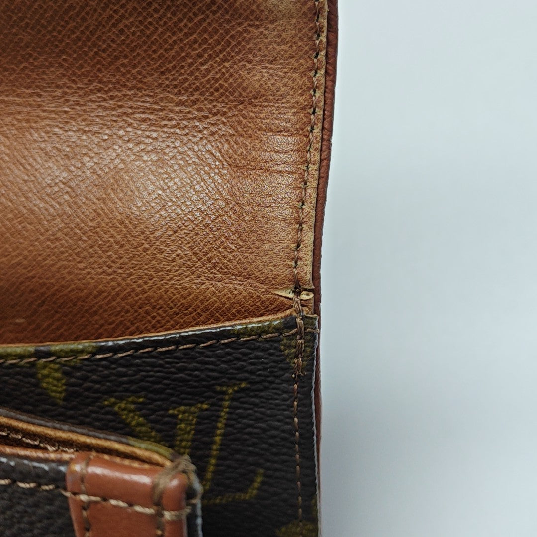 DAME GM Monogram Coated Canvas Brown