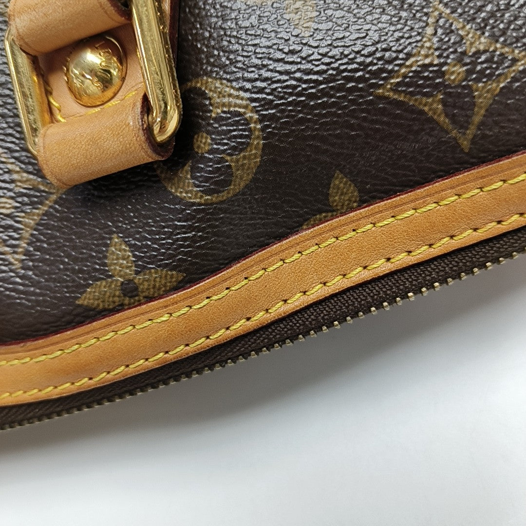 RETIRO NM Monogram Coated Canvas Brown
