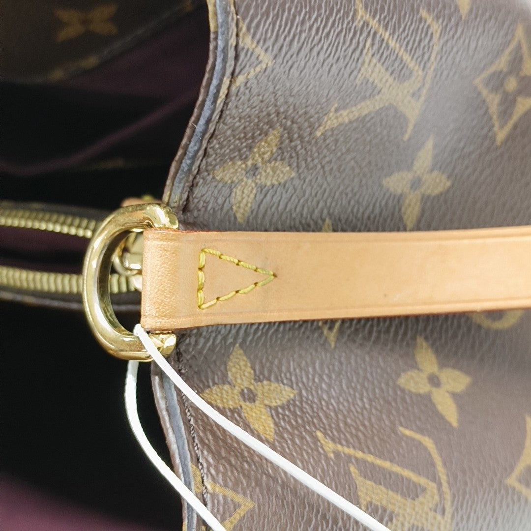 MONTAIGNE Monogram Coated Canvas Brown