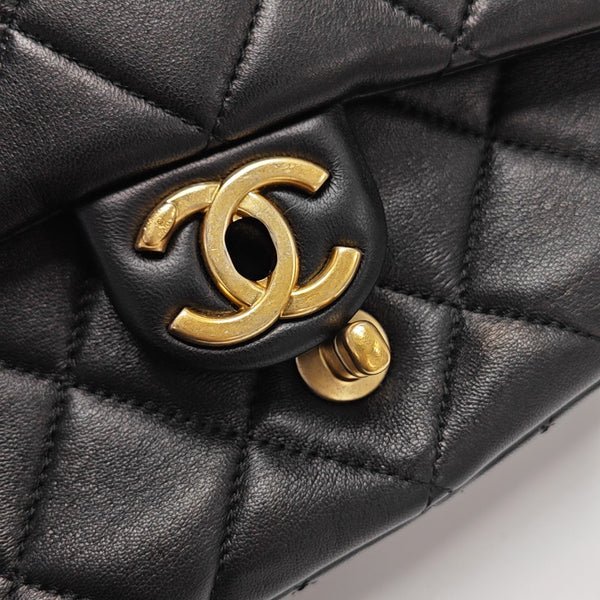 CLASSIC FLAP Mini Quilted Lambskin Black