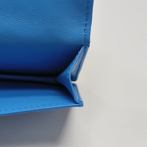 Calfskin Card Holder Blue