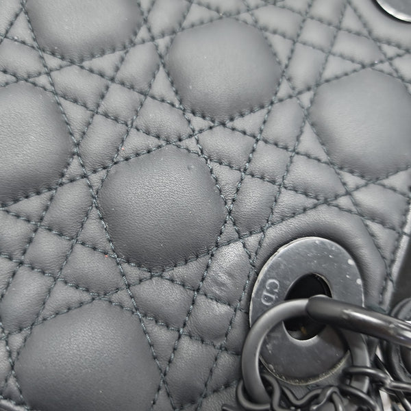 Lady Dior Small Cannage Calfskin Black