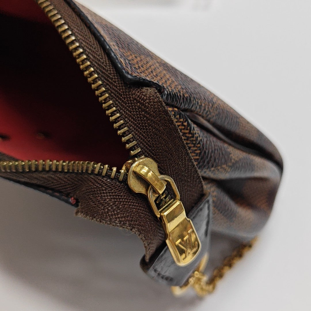 EVA Damier Ebene Coated Canvas Brown