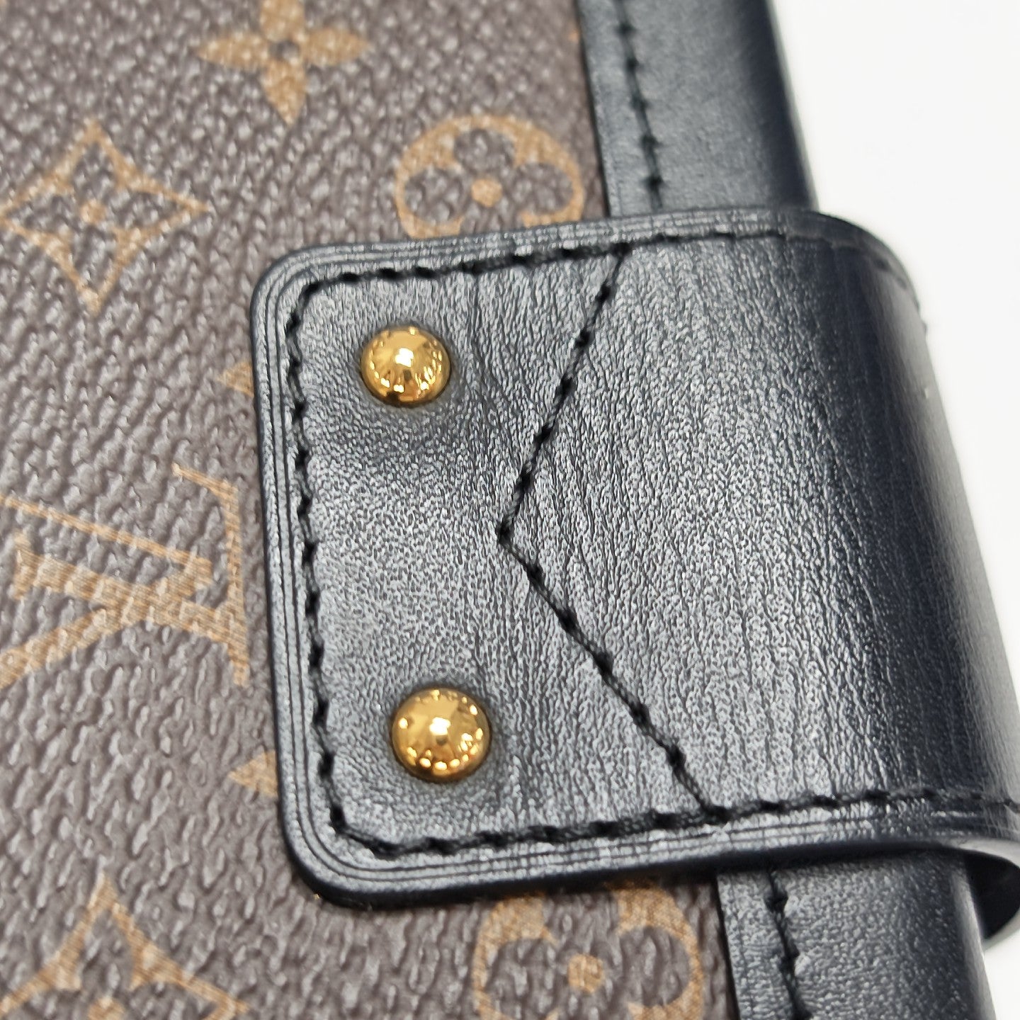 PETITE MALLE Monogram Coated Canvas Brown
