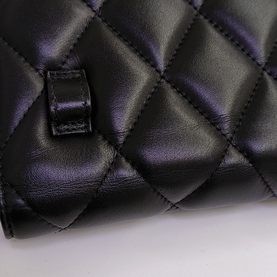 Sharp Quilted Calfskin Black