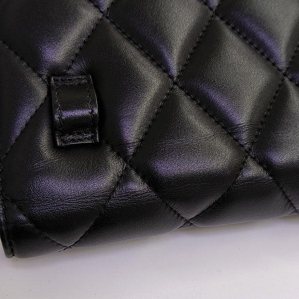 Sharp Quilted Calfskin Black
