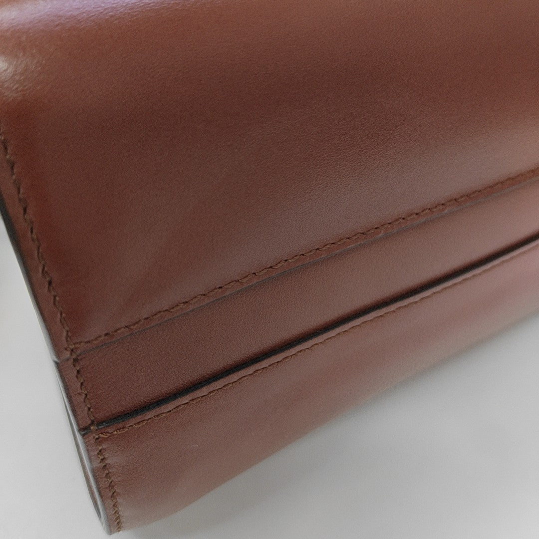 Annie Mini Calfskin Brown