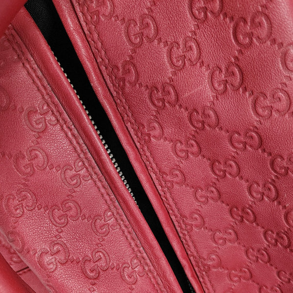 Microguccissima Monogram Leather Red
