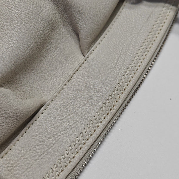 Calfskin Top Handle Bag White