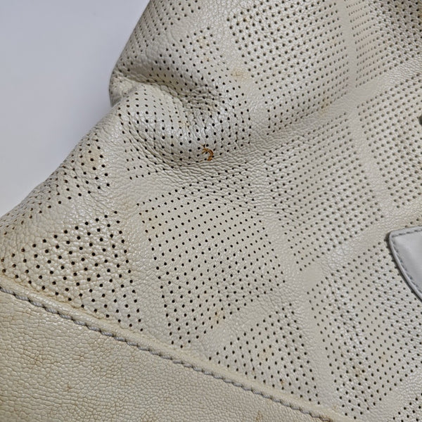 Quilted Lambskin Tote Bag White